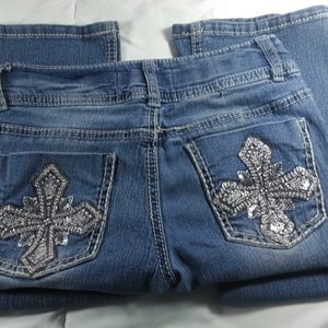 Look @ Me Girls Size 8 Jeans Bling Pockets